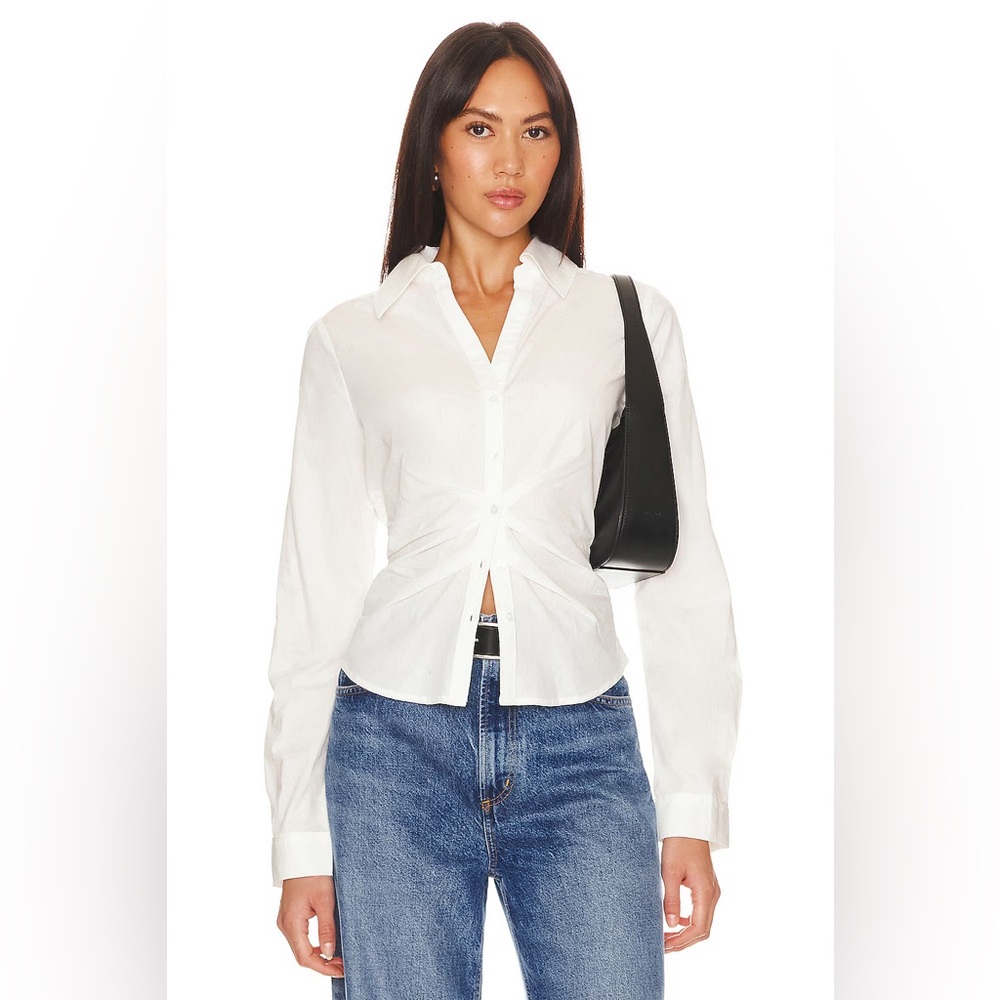 NWT Paige Alera Shirt in White, Small